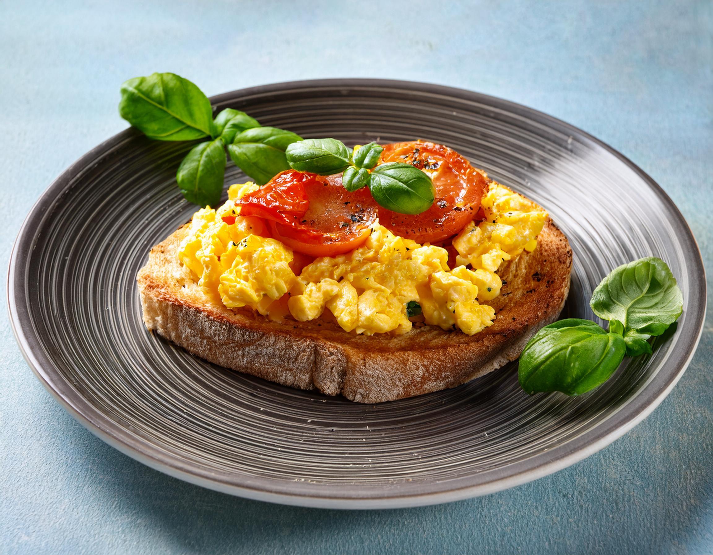 Favorite Summertime Scramble with Tomato and Basil